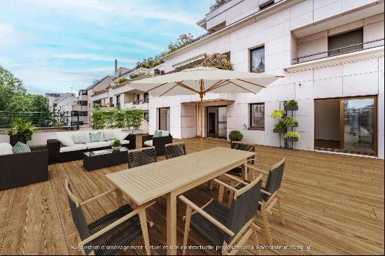 Boulogne – A 5-bed apartment with a 70 sqm terrace