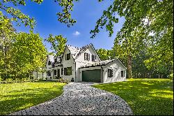 Luxurious villa estate in exquisite New England style with magnificent gardens