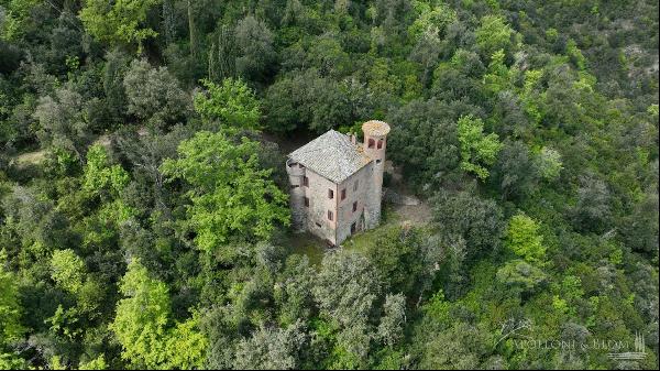 Stone Tower House with farmstead near Perugia - Umbria