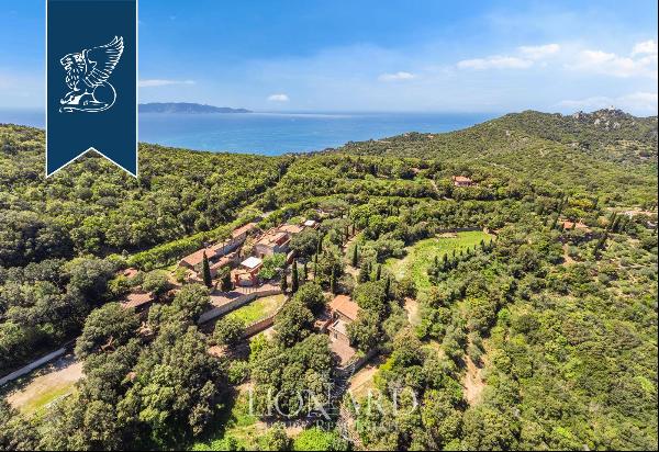 Artist home with an outbuilding and helipad for sale a few steps from the sea in Monte Arg