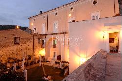 Historic palace overlooking the Tyrrhenian Sea in Southern Italy, Calabria