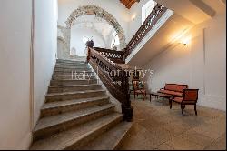 Historic palace overlooking the Tyrrhenian Sea in Southern Italy, Calabria