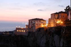 Historic palace overlooking the Tyrrhenian Sea in Southern Italy, Calabria