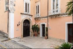 Historic palace overlooking the Tyrrhenian Sea in Southern Italy, Calabria