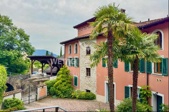 Ruvigliana: for sale apartment with wonderful lake view & swimming pool