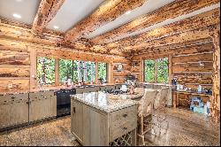 This secluded Log home is a sanctuary from the world.