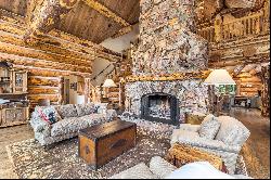 This secluded Log home is a sanctuary from the world.