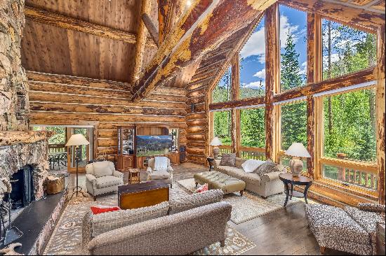 This secluded Log home is a sanctuary from the world.