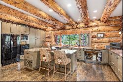 This secluded Log home is a sanctuary from the world.