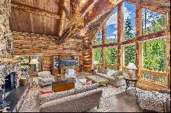 This secluded Log home is a sanctuary from the world.