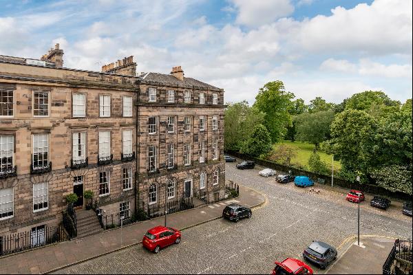 Rarely available, purpose-built corner flat on Forres Street and Moray Place in Edinburgh'