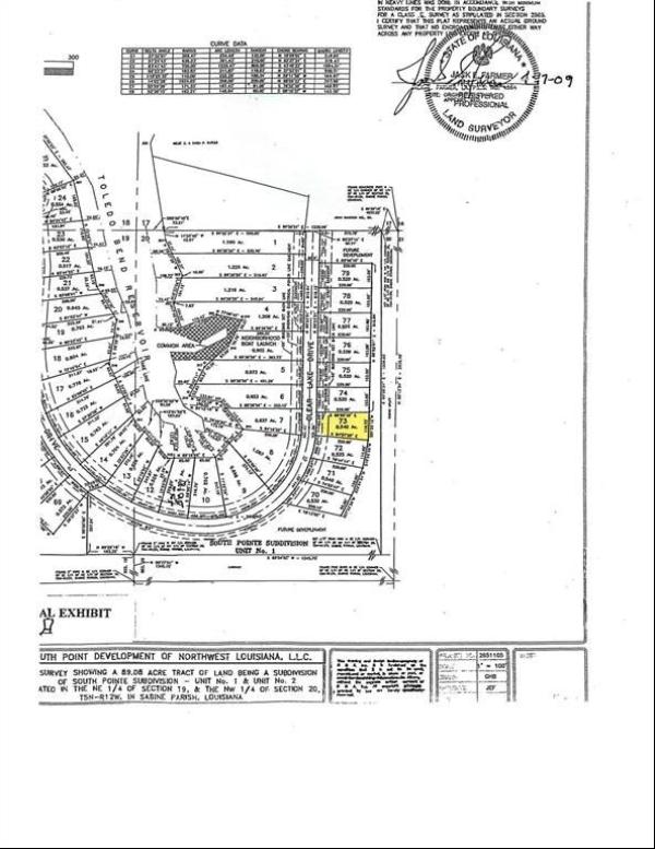 Lot 73 Clear Beach Drive, Many LA 71449