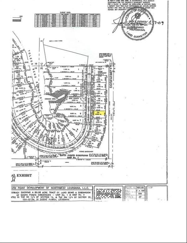 Lot 74 Clear Beach Drive, Many LA 71440