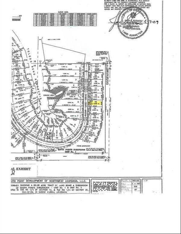 Lot 75 Clear Lake Drive, Many LA 71449