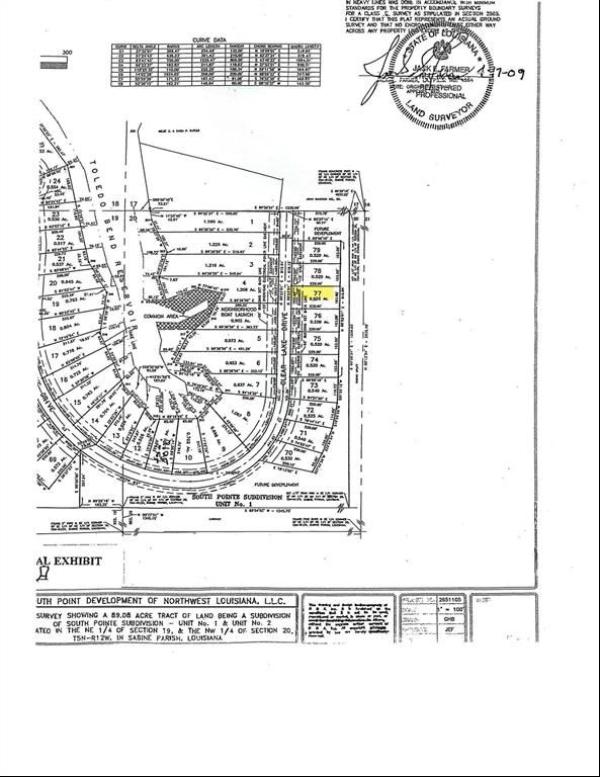 Lot 77 Clear Lake Drive, Many LA 71449