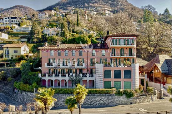 Lugano-Ruvigliana: elegant apartment with breathtaking lake views, pool & garden for sale