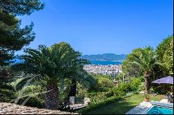 Cannes heights of California sea view over the bay beautiful villa