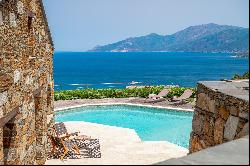 Luxury villa with pool and panoramic sea view, Gulf of Saint Florent - Corsica