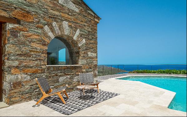 Luxury villa with pool and panoramic sea view, Gulf of Saint Florent - Corsica