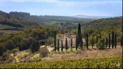 Ancient country mansion with hot spring and vineyards, Siena - Toscana