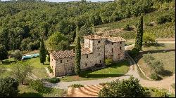 Ancient country mansion with hot spring and vineyards, Siena - Toscana