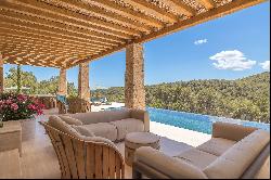 Exceptional villa with sea and countryside views in Ibiza