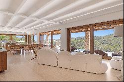 Exceptional villa with sea and countryside views in Ibiza