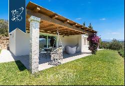 Elegant Mediterranean villa with a n outbuilding and pool near Porto Rotondo