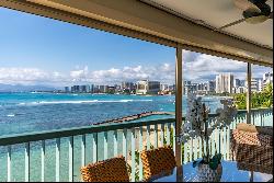 Sans Souci Inc, Diamond Head, City, Coastline, Ocean, Sunset Views