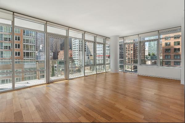 Priced to rent! Luxury 3 bedroom, 2.5 bath corner apartment with floor-to-ceiling windows 