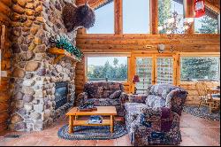 Adorable Log Cabin with Spring Creek & Pond in the Woodland Valley