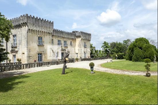 Splendid Renaissance Chateau with its park near Angouleme