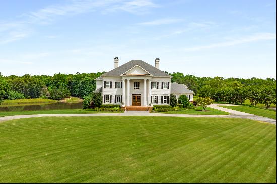 Spectacular Estate Beautifully Sited on 4+/- Private Acres with Lake Views