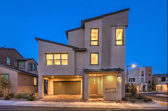 Modern 3-Story Summerlin West Home Boasting Unobstructed Strip views