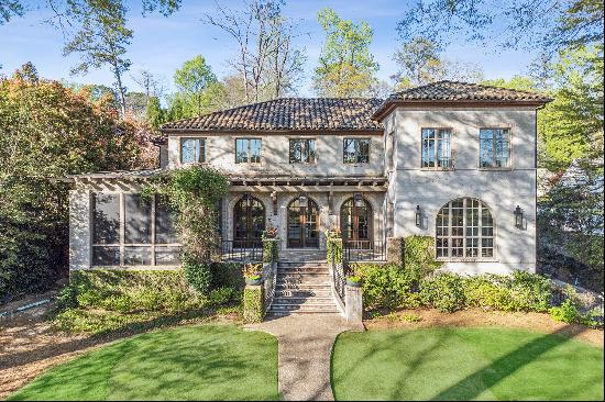 Breathtaking Mediterranean Masterpiece in Historic Brookhaven