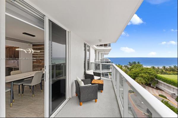 This spacious FULLY RENOVATED 2 bed / 2 bath condo in Miami Beach offers breathtaking Ocea