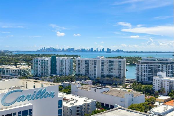 Stunning unobstructed views of the bay and downtown from this beautifully updated 2 bedroo