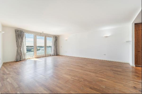 A two bedroom apartment in New Providence Wharf.