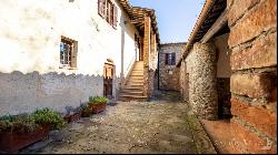 Chianti Classico vineyards with ancient hamlet, Siena - Tuscany