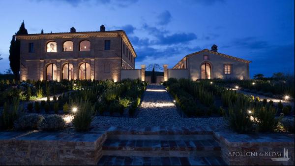 Villa Baldassare with pool, Crete Senesi, Siena - Tuscany