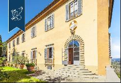 Masterpiece of art and history: historical villa with garens, forest and olive grove surro