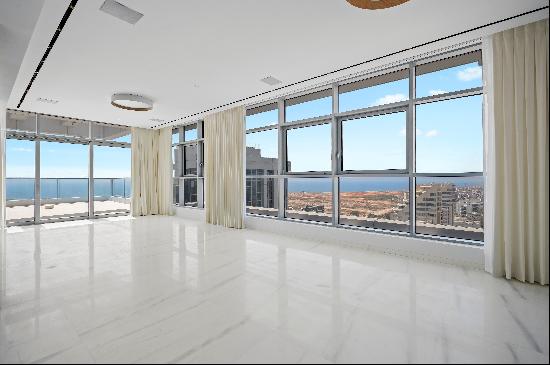 Lavish Sea View Penthouse with a Pool in Kohav Hatzafon Neighborhood