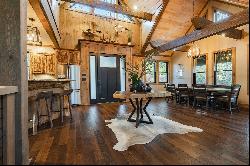 Luxury Country Living in Stunning Creekfront Craftsman Cabin on 2.76+/- Acres