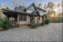 Luxury Country Living in Stunning Creekfront Craftsman Cabin on 2.76+/- Acres