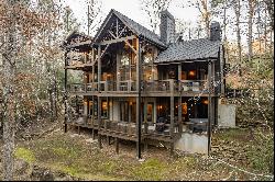 Luxury Country Living in Stunning Creekfront Craftsman Cabin on 2.76+/- Acres