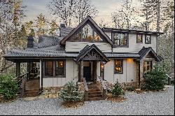 Luxury Country Living in Stunning Creekfront Craftsman Cabin on 2.76+/- Acres