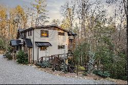 Luxury Country Living in Stunning Creekfront Craftsman Cabin on 2.76+/- Acres