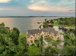 WATERFRONT MASTERPIECE ON LAKE PALESTINE W/ EUROPEAN DETAILS