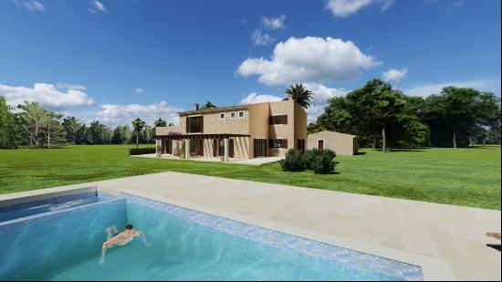 New rustic finca for sale with pool and panoramic views in Felan, Felanitx 07200