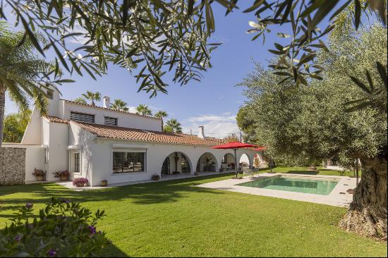 Contemporary Villa in Terramar, Sitges: Second Row from the Sea